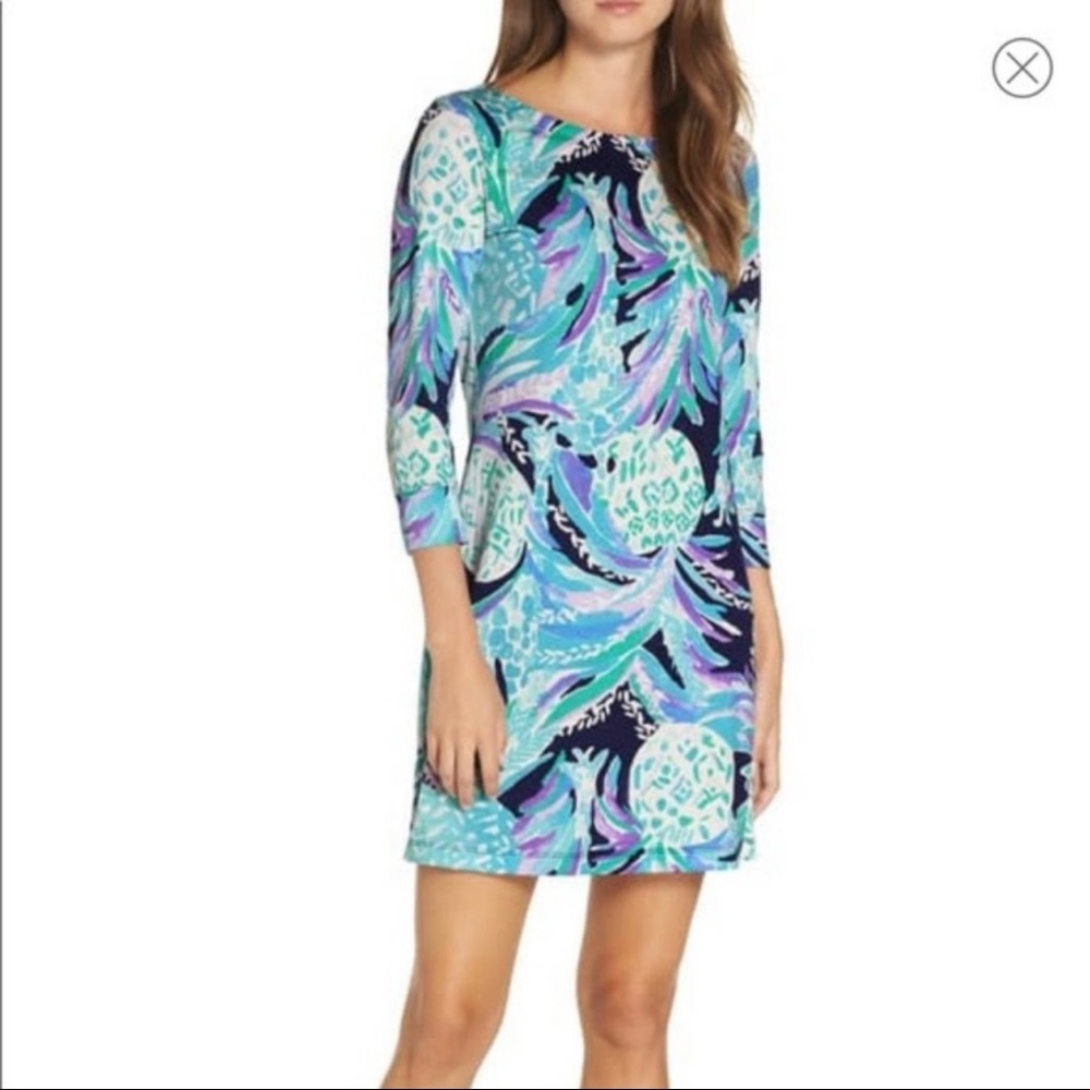 💙💜🍍NWT Lilly Pulitzer Hollee Pineapple Dress Size Large - Picture 8 of 10